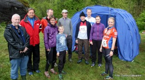 Samling før start på andre etappe